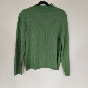 Charter Club Ribbed Extra Fine Italian Merino Wool Sweater Size Large Petite